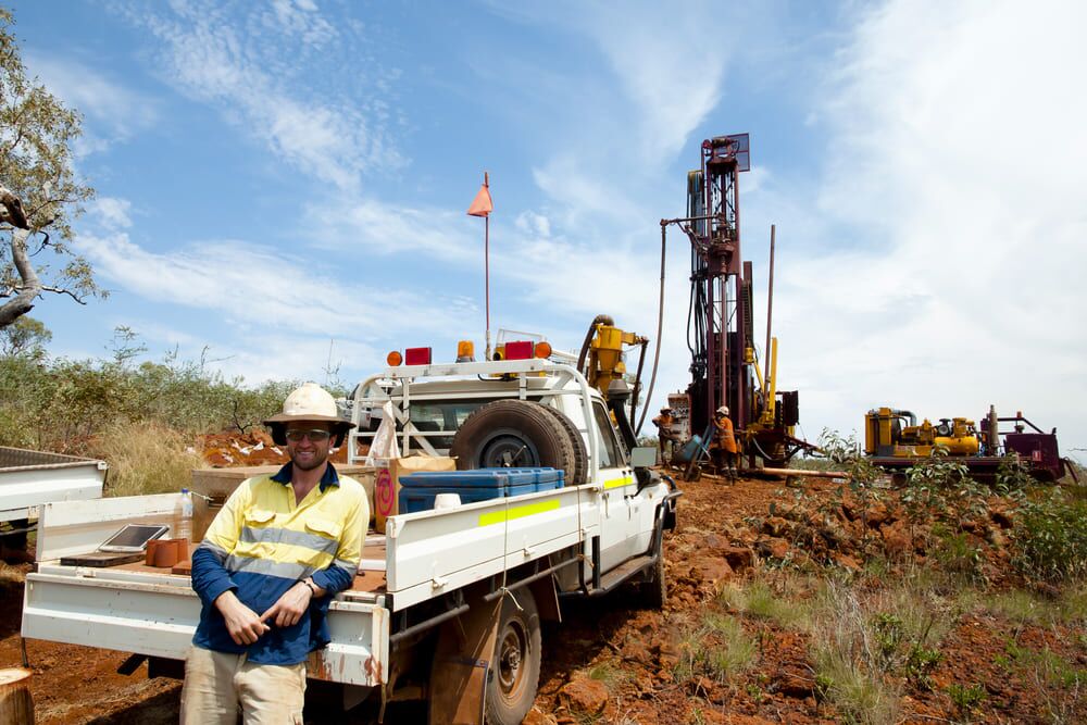 An aluminium UTE tray in the truck flatbed at the electrical site